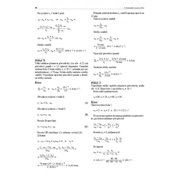 Technická mechanika – Kinematika