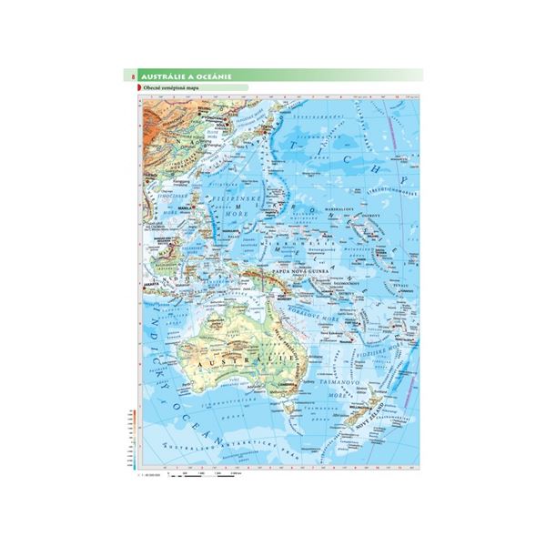 Afrika, Austrálie, Oceánie, Antarktida - sešitový atlas (6.vydání)