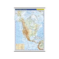 Severní Amerika – školní nástěnná fyzická mapa