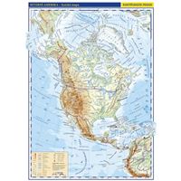 Severní Amerika – školní nástěnná fyzická mapa