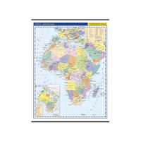 Afrika - školní nástěnná politická mapa