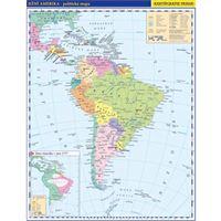 Jižní Amerika - politická příruční mapa