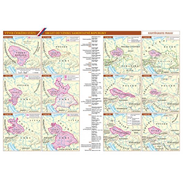 Vývoj českého státu/Česko – obecně zeměpisná mapa 
