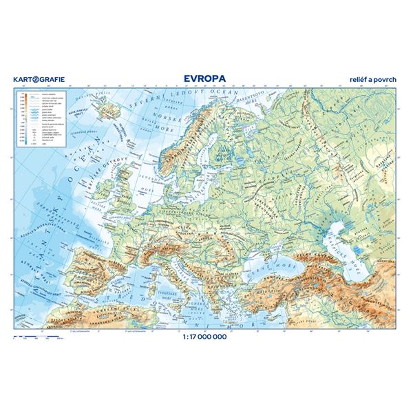 Evropa – příruční mapa, 9. vydání 