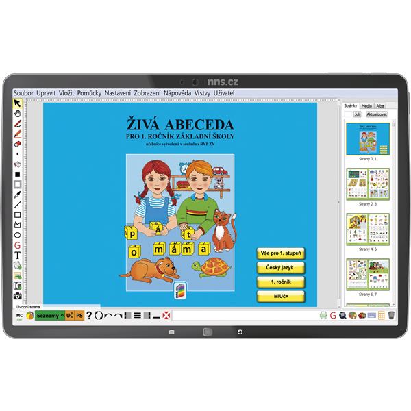 MIUč+ Živá abeceda, Slabikář, Písanky - Píšeme tisk.písmem - školí licence pro 1 učitele, 1 rok