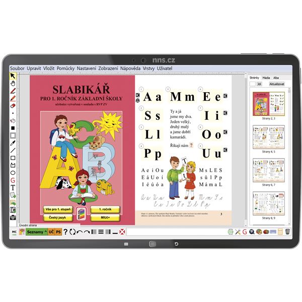 MIUč+ Živá abeceda, Slabikář, Písanka 1-4 (sada) - žákovská licence, 1 rok