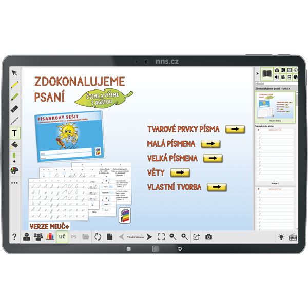 MIUč+ Zdokonalujeme psaní - školní licence pro 1 učitele, 1 rok