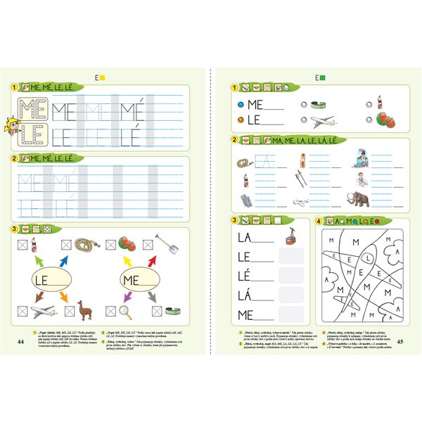 Čtenářské základy 1, rozvolněná pracovní učebnice se samolepkami