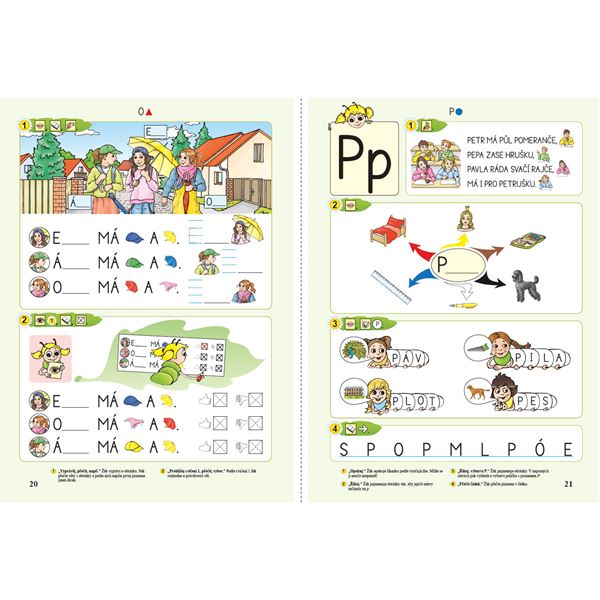 Čtenářské základy 2, rozvolněná pracovní učebnice se samolepkami 