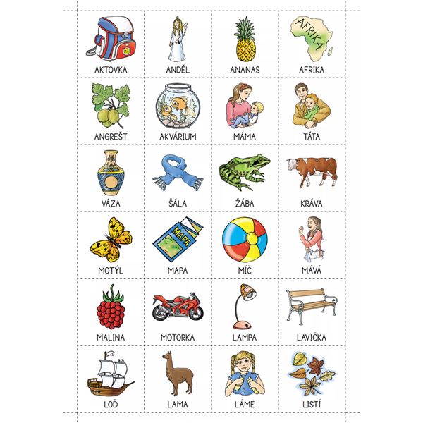 Okénko do češtiny 1. ročník - Pexeso