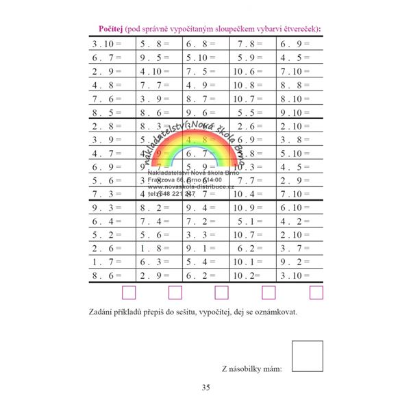 Jak je lehká násobilka - pracovní sešit