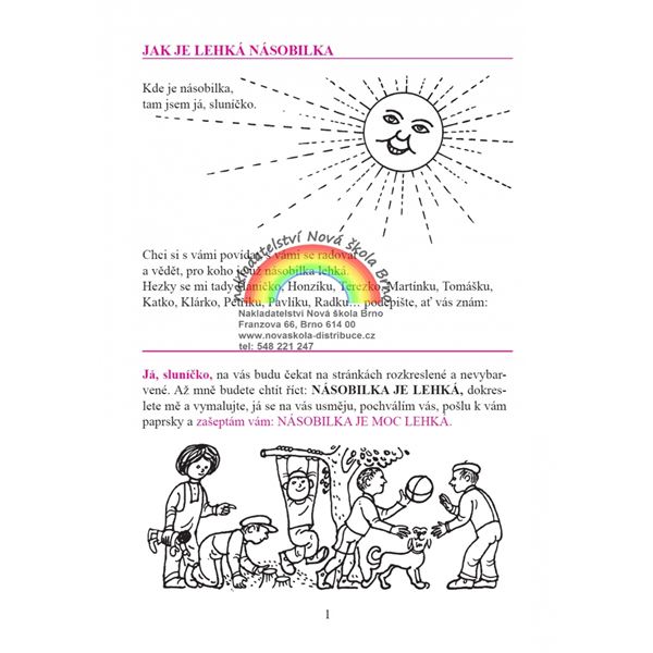 Jak je lehká násobilka - pracovní sešit
