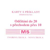 Sada kartiček M5 - odčítání do 20 s přechodem přes 10