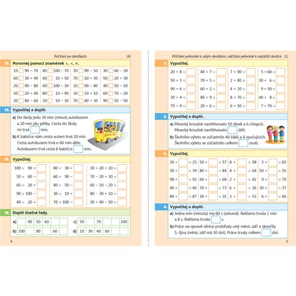 Testíky pro druháky - matematika 2. díl - barevný pracovní sešit