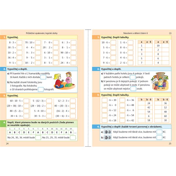 Testíky pro druháky - matematika 3. díl - barevný pracovní sešit