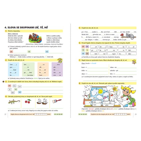 Český jazyk 2, 2.díl s Agátou - barevný pracovní sešit