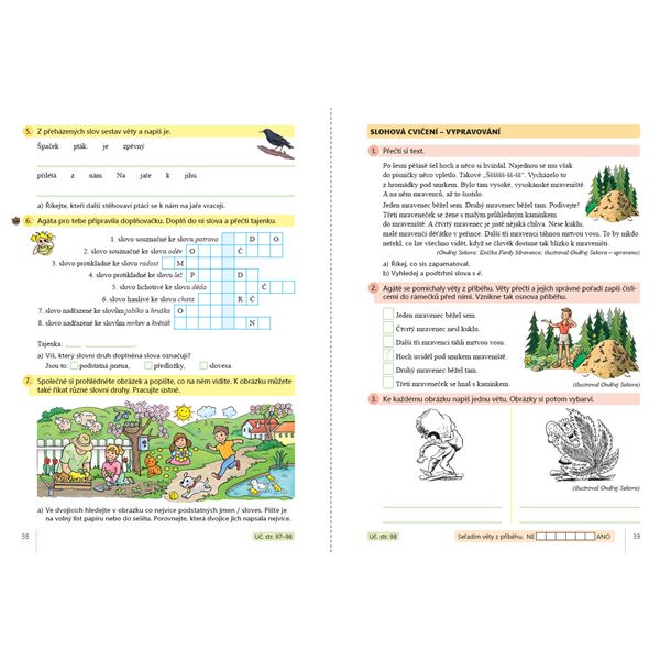 Český jazyk 2, 2.díl s Agátou - barevný pracovní sešit
