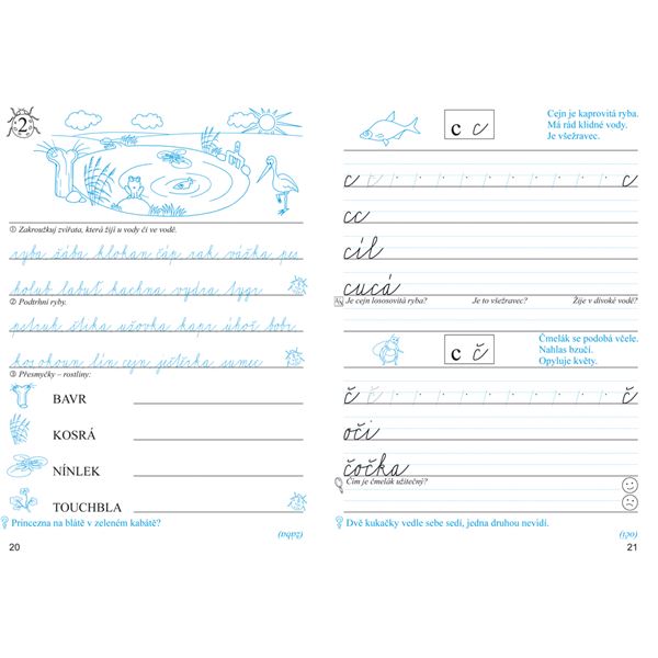 Písanka 2, 1. díl (dvoubarevná)