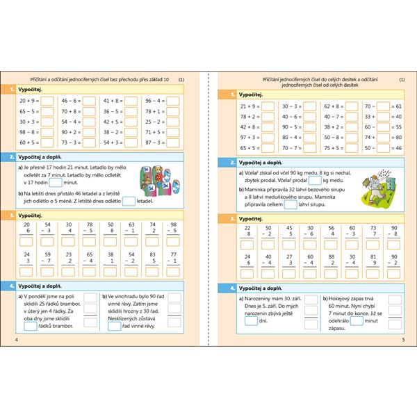Testíky pro třeťáky - matematika 1. díl barevný pracovní sešit