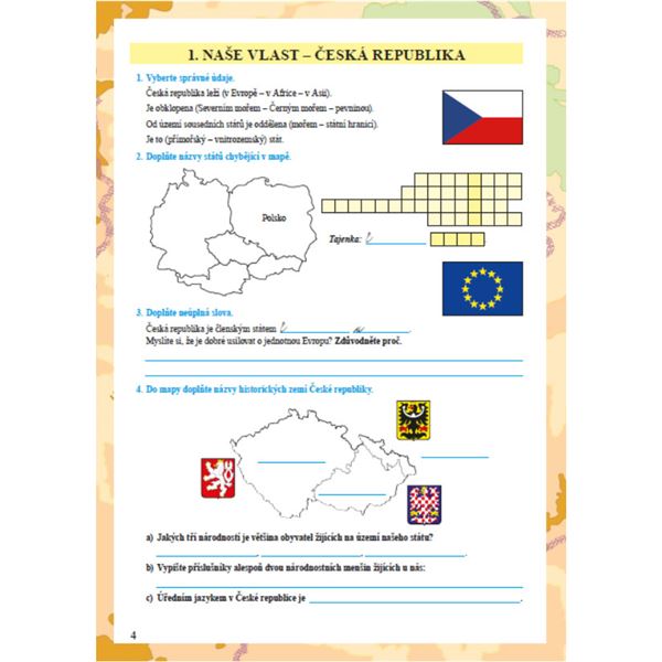 Vlastivěda 4 - Poznáváme naši vlast - barevný pracovní sešit