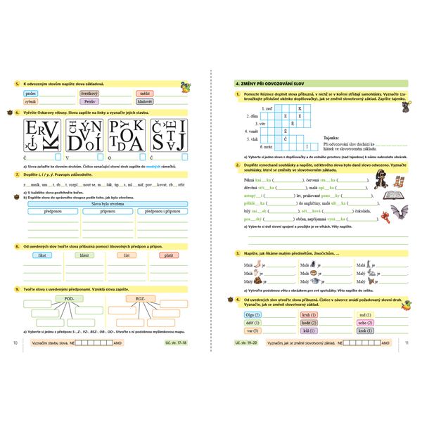 Český jazyk 5, 1. díl s Rózinkou a Oskarem - barevný pracovní sešit
