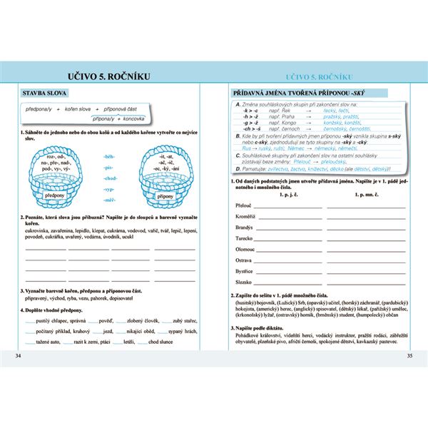 Procvičujeme učivo českého jazyka ze 3. - 5. ročníku