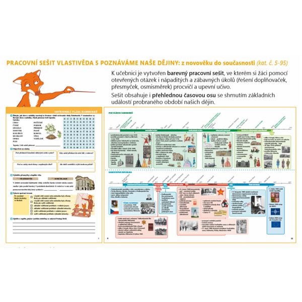 Vlastivěda 5 - Poznáváme naše dějiny z novověku do současnosti - barevný pracovní sešit (Porozumění v souvislostech)
