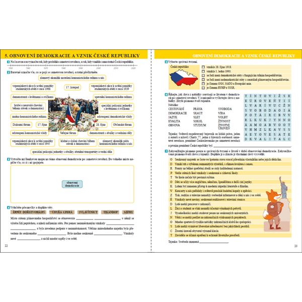 Vlastivěda 5 - Poznáváme naše dějiny z novověku do současnosti - barevný pracovní sešit (Porozumění v souvislostech)