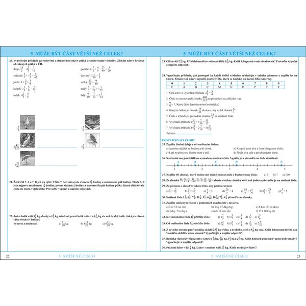 Matematika 7 - Zlomky a poměr - Pracovní sešit