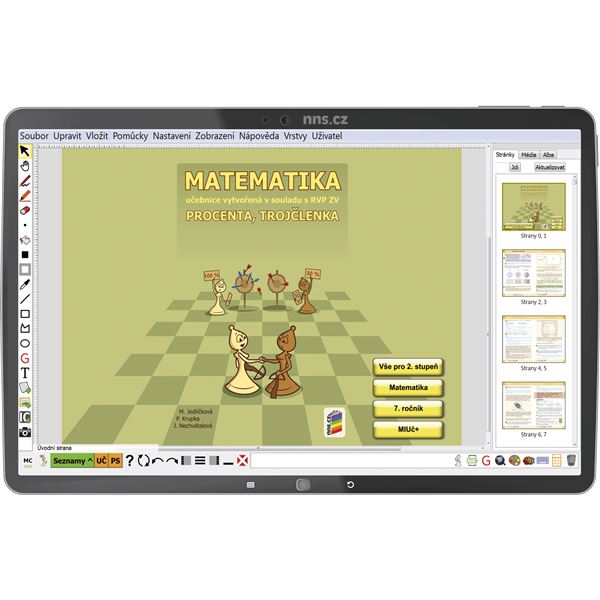 MIUč+ Matematika - Procenta, trojčlenka -  žákovská licence, 1 rok