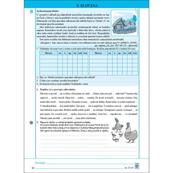 Český jazyk 7 - Pracovní sešit 1. díl