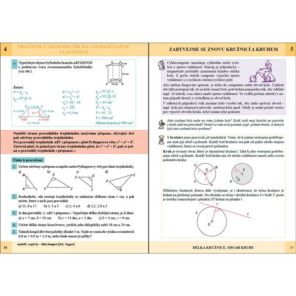 Matematika 8 - Hranoly a válce - učebnice