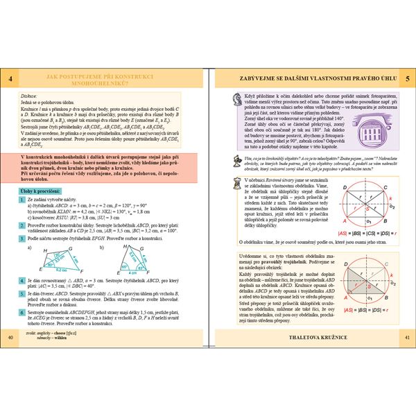 Matematika 8 - Konstrukční úlohy - učebnice
