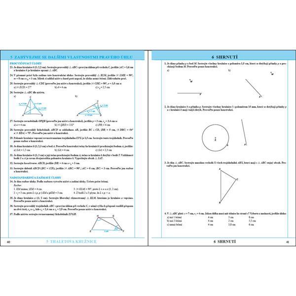 Matematika 8 - Konstrukční úlohy - Pracovní sešit