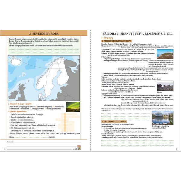 Zeměpis 8/1 - Evropa -  pracovní sešit (barevný)