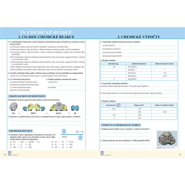 Chemie 8 - Úvod do obecné a anorganické chemie - barevný Pracovní sešit