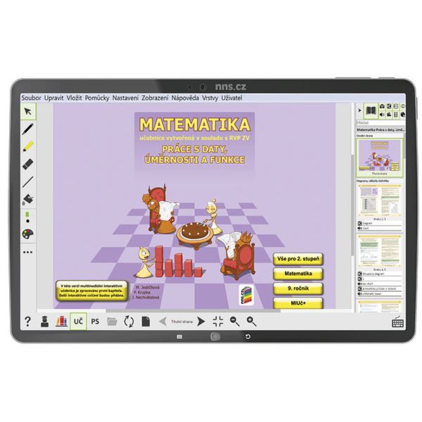 MIUč+ Matematika - Práce s daty, úměrnosti a funkce - školní licence pro 1 učitele, 1 rok