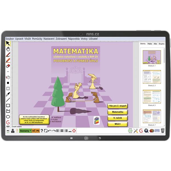 MIUč+ Matematika - Podobnosti a funkce úhlu - školní licence pro 1 učitele, 1 rok