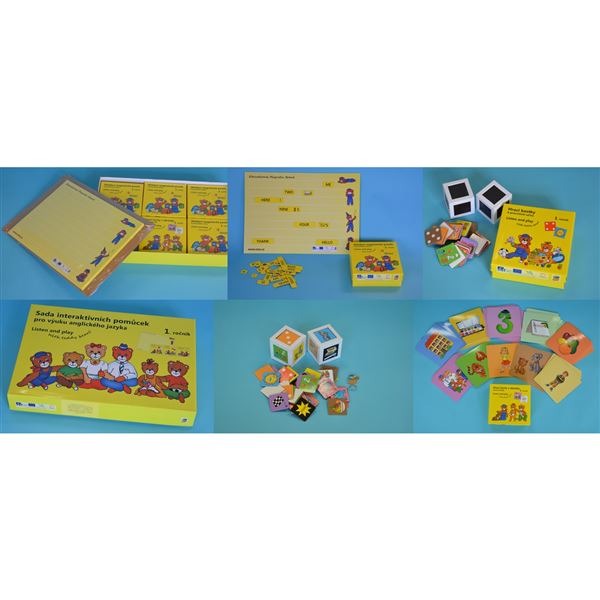 Sada interaktivních pomůcek pro 1. ročník Listen and Play With teddy bears!