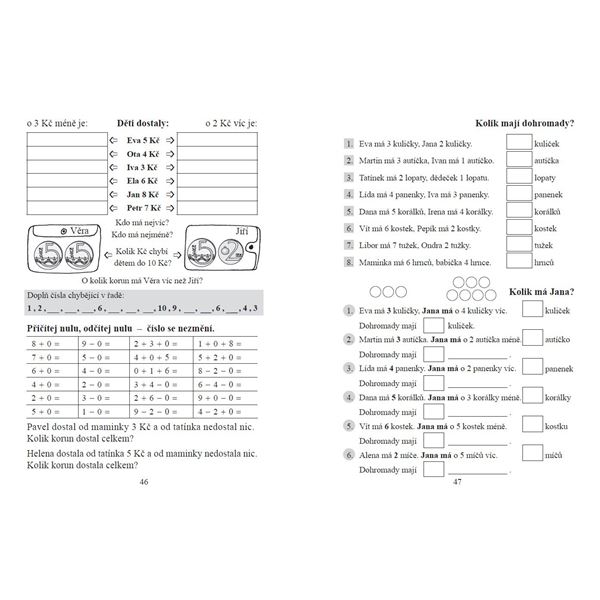 Moje první počítání - pracovní sešit
