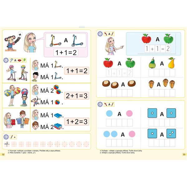 Matematika 1 - 1. díl - Počítáme s Emou a Hopem - pracovní učebnice
