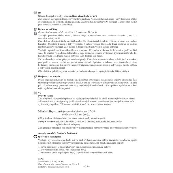 Prvouka 1 - Metodická příručka, Čtení s porozuměním