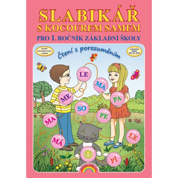 Slabikář s kocourem Samem (Čtení s porozuměním) měkká vazba