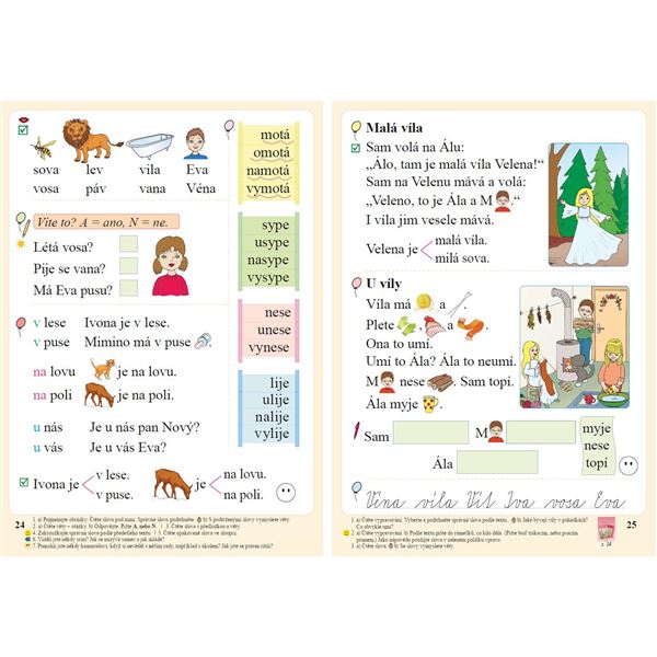 Slabikář s kocourem Samem (Čtení s porozuměním) měkká vazba