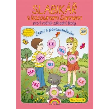 Slabikář s kocourem Samem (Čtení s porozuměním) - nevázané písmo (měkká vazba)