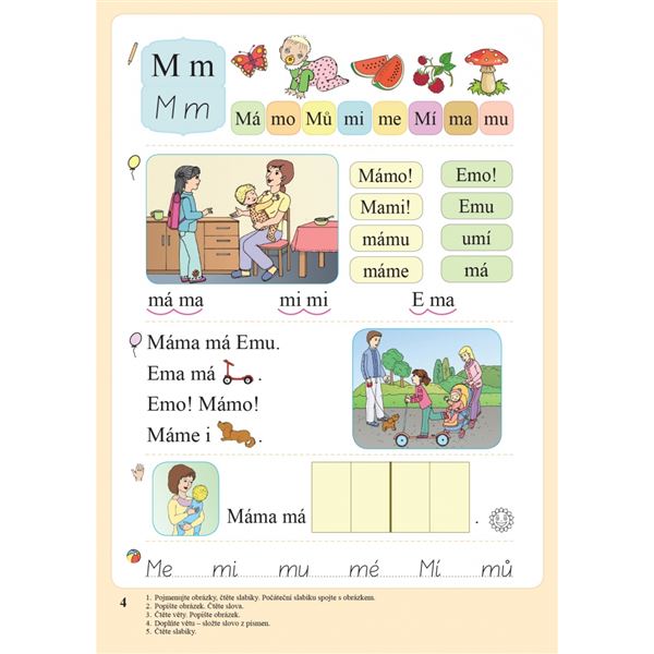 Slabikář s kocourem Samem (Čtení s porozuměním) - nevázané písmo (měkká vazba)