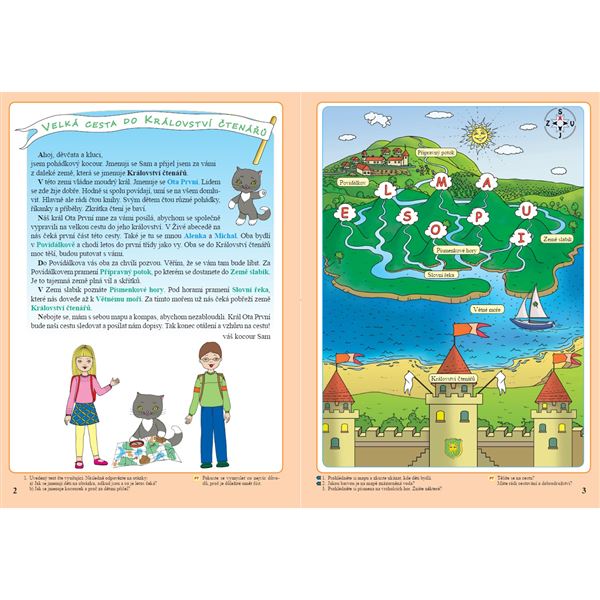 Živá abeceda s kocourem Samem (Čtení s porozuměním) - učebnice