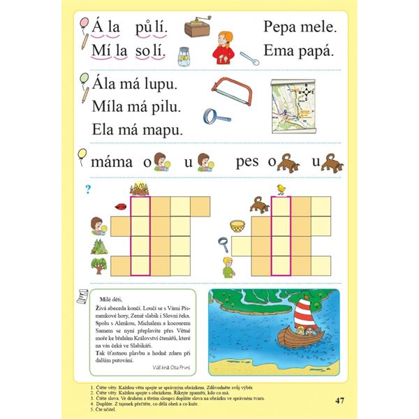 Živá abeceda s kocourem Samem (Čtení s porozuměním) - nevázané písmo - učebnice
