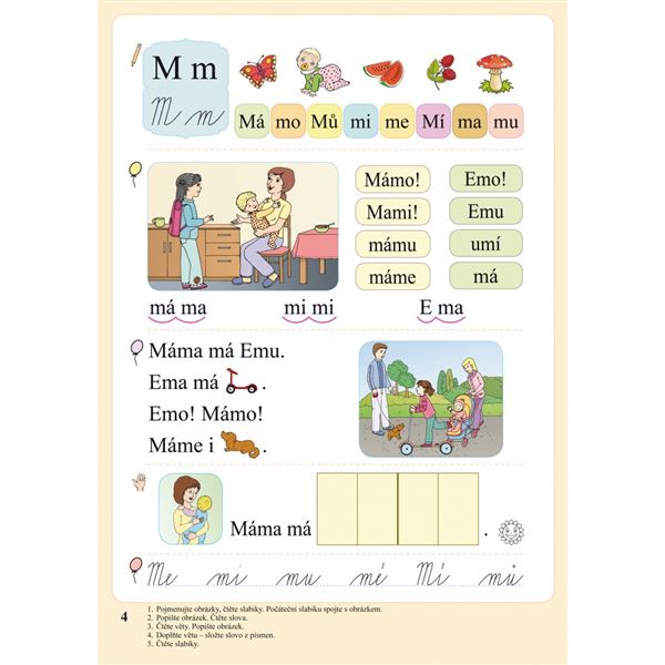Slabikář s kocourem Samem (Čtení s porozuměním) tvrdá vazba