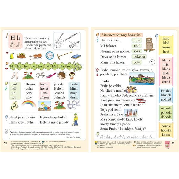 Slabikář s kocourem Samem (Čtení s porozuměním) tvrdá vazba